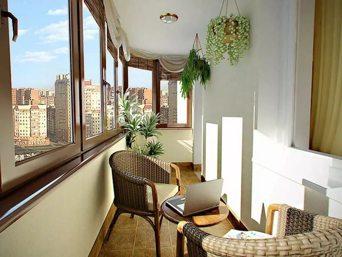 美丽的阳台（73张照片）：如何在公寓美丽的阳台上享受阳台？如何在里面放一个房间？如何装饰山寨的阳台？ 10006_4