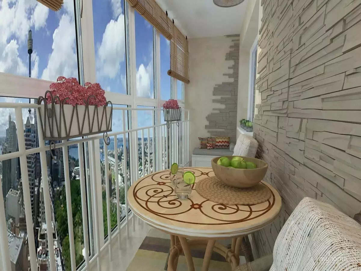 美丽的阳台（73张照片）：如何在公寓美丽的阳台上享受阳台？如何在里面放一个房间？如何装饰山寨的阳台？ 10006_5