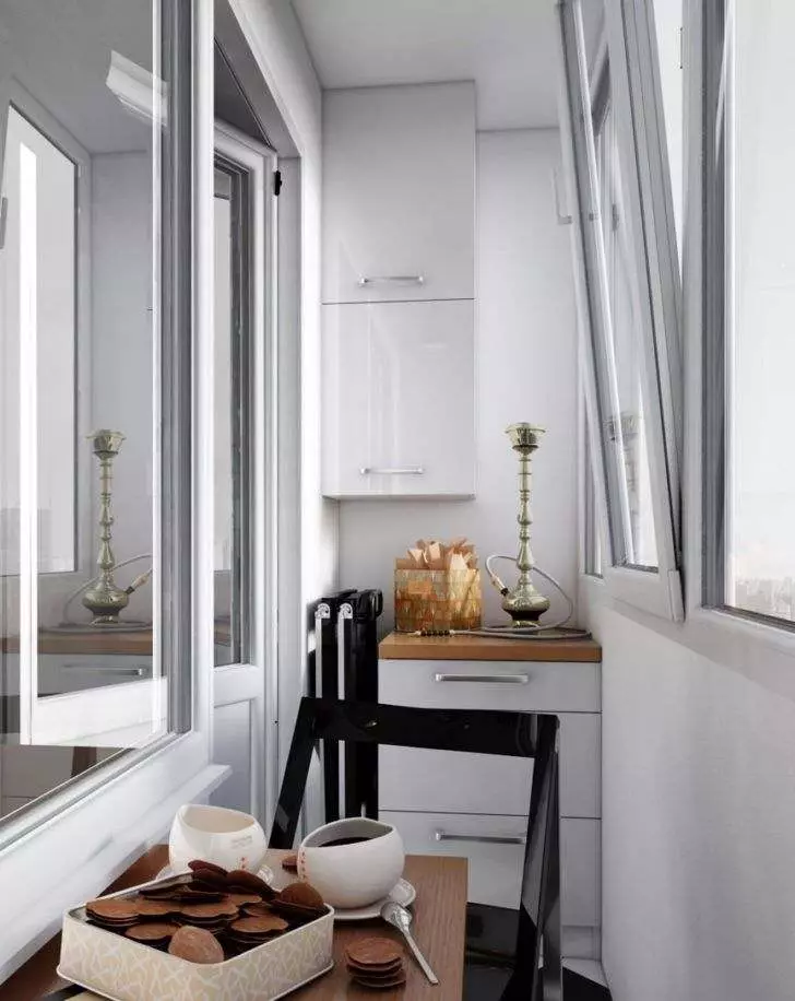 Дизайн вузького балкона (46 фото): ідеї інтер'єру балкона в квартирі і в будинку. Варіанти обробки довгого балкона всередині. Як його облаштувати? 10011_3