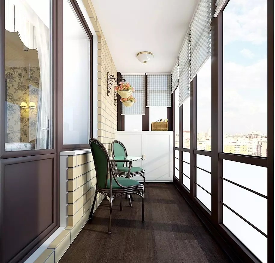 Дизайн балкона 3 квадратних метра (60 фото): варіанти інтер'єру балкона 3 кв. м в панельному і приватному будинку. Оздоблення усередині і інші нюанси оформлення панорамних і інших балконів 10016_3