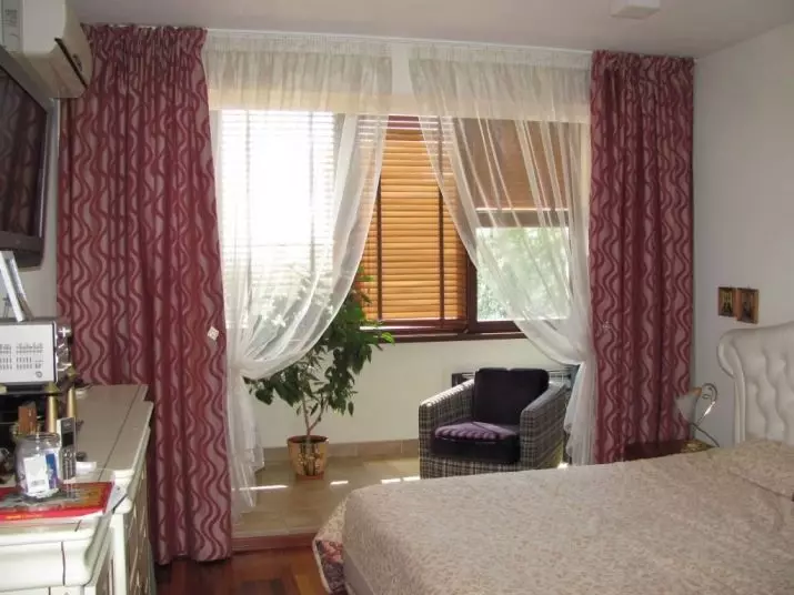 陽台上的窗簾（115張照片）：陽台窗簾設計的想法。如何掛漂亮的窗簾？光篷布窗簾和其他選擇設計 10025_12