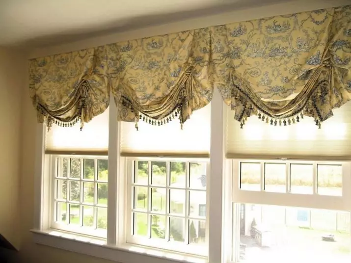 陽台上的窗簾（115張照片）：陽台窗簾設計的想法。如何掛漂亮的窗簾？光篷布窗簾和其他選擇設計 10025_16