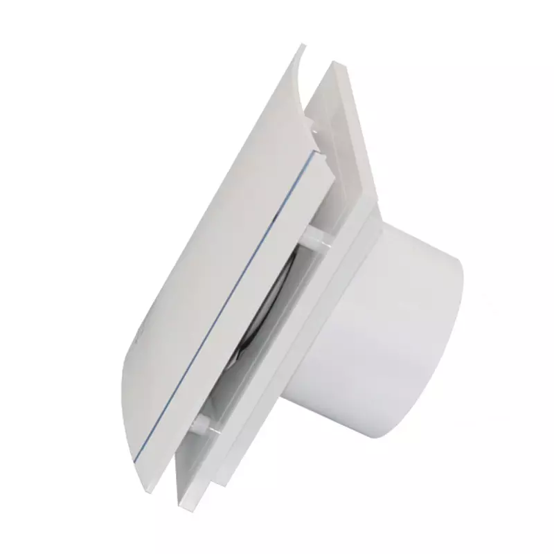 Ventilatori del bagno: modelli di scarico silenziosi con valvola di ritegno e sensore di umidità, altri modelli per il disegno, le loro taglie 10047_46
