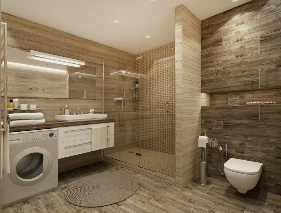 Големини на бања: стандардни, минимални и оптимални големини за приватна куќа и апартмани 10053_10
