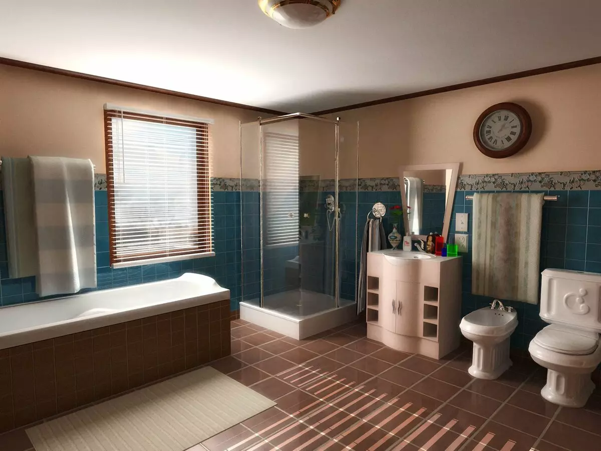 浴室尺寸：私人住宅和公寓的標準，最低和最佳尺寸 10053_19