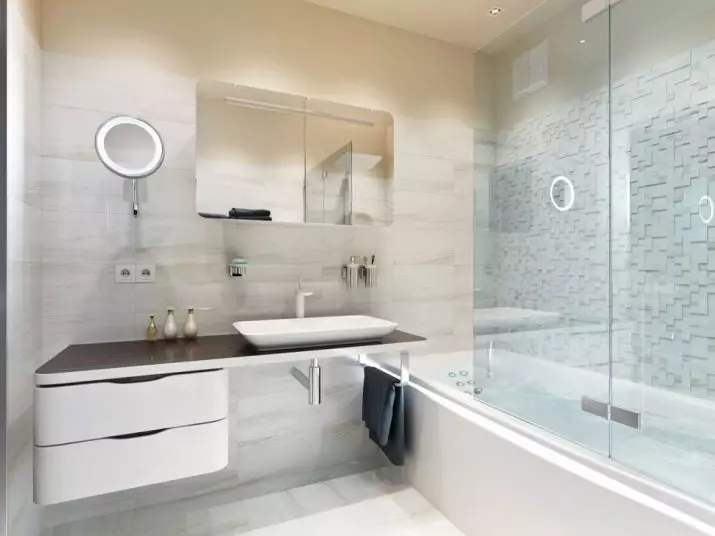 浴室尺寸：私人住宅和公寓的標準，最低和最佳尺寸 10053_32