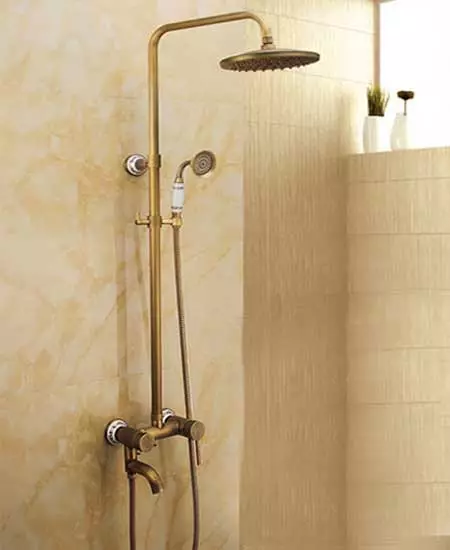 Баня душата пръти: Сортове притежателите душ стена за лейка, Преглед на търговските марки на Elghansa, Grohe и други 10055_25