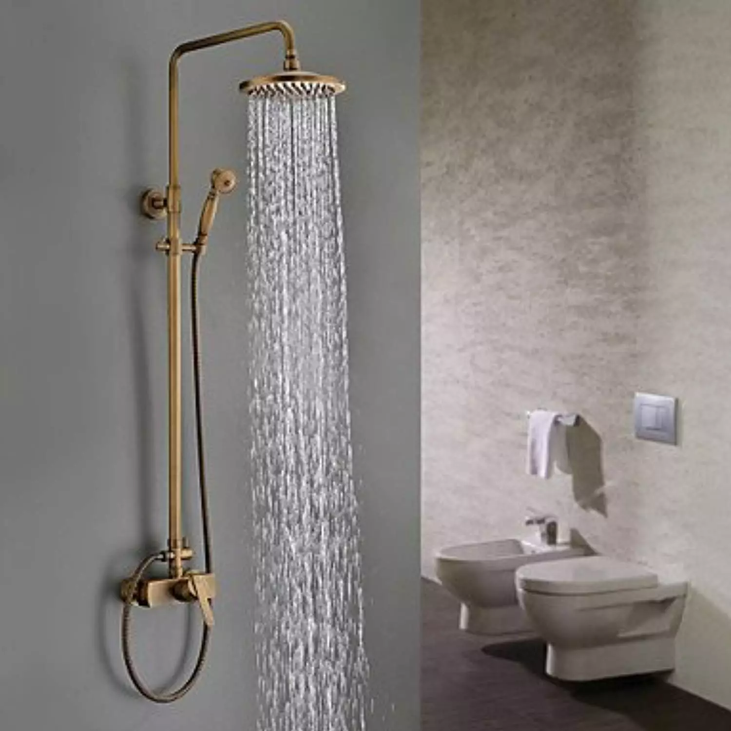 Tiges d'âme de la salle de bain: variétés de détenteurs de mur de douche pour l'arrosage, aperçu des marques d'Elghansa, Grohe et autres 10055_38
