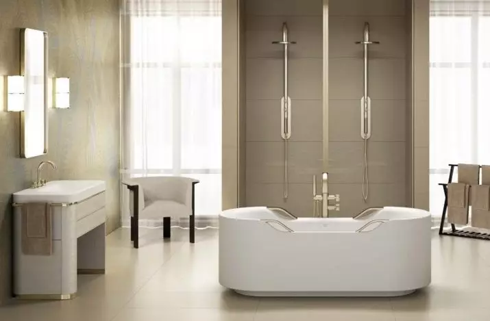 Tiges d'âme de la salle de bain: variétés de détenteurs de mur de douche pour l'arrosage, aperçu des marques d'Elghansa, Grohe et autres 10055_50