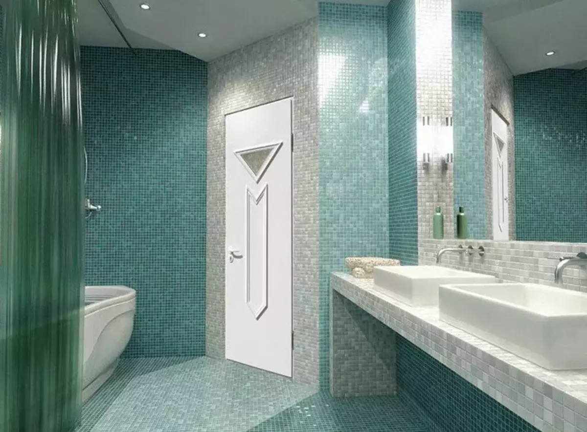 Plastic doors in the bathroom: pros and cons of PVC doors to the bathroom, selection of plastic doors 10056_24