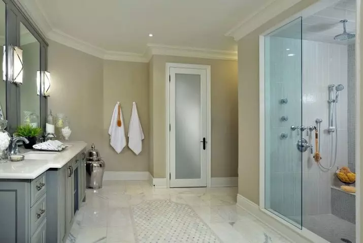 Plastové dvere v kúpeľni: Pros a nevýhody PVC Dvere do kúpeľne, výber plastových dverí 10056_37