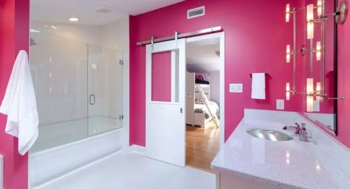 Schiebetüren im Badezimmer (42 Fotos): Türen und Coupé, Tipps zur Auswahl von Interroom-Türen im Badezimmer 10059_26