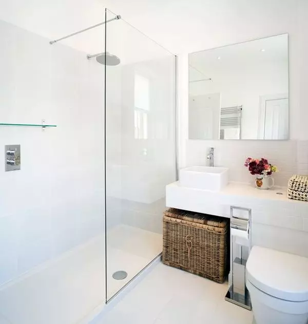 Thiết kế phòng tắm kết hợp với nhà vệ sinh vuông thứ 3. M (76 ảnh): Phòng tắm thiết kế nội thất với máy giặt, đặt một căn phòng nhỏ 10068_28