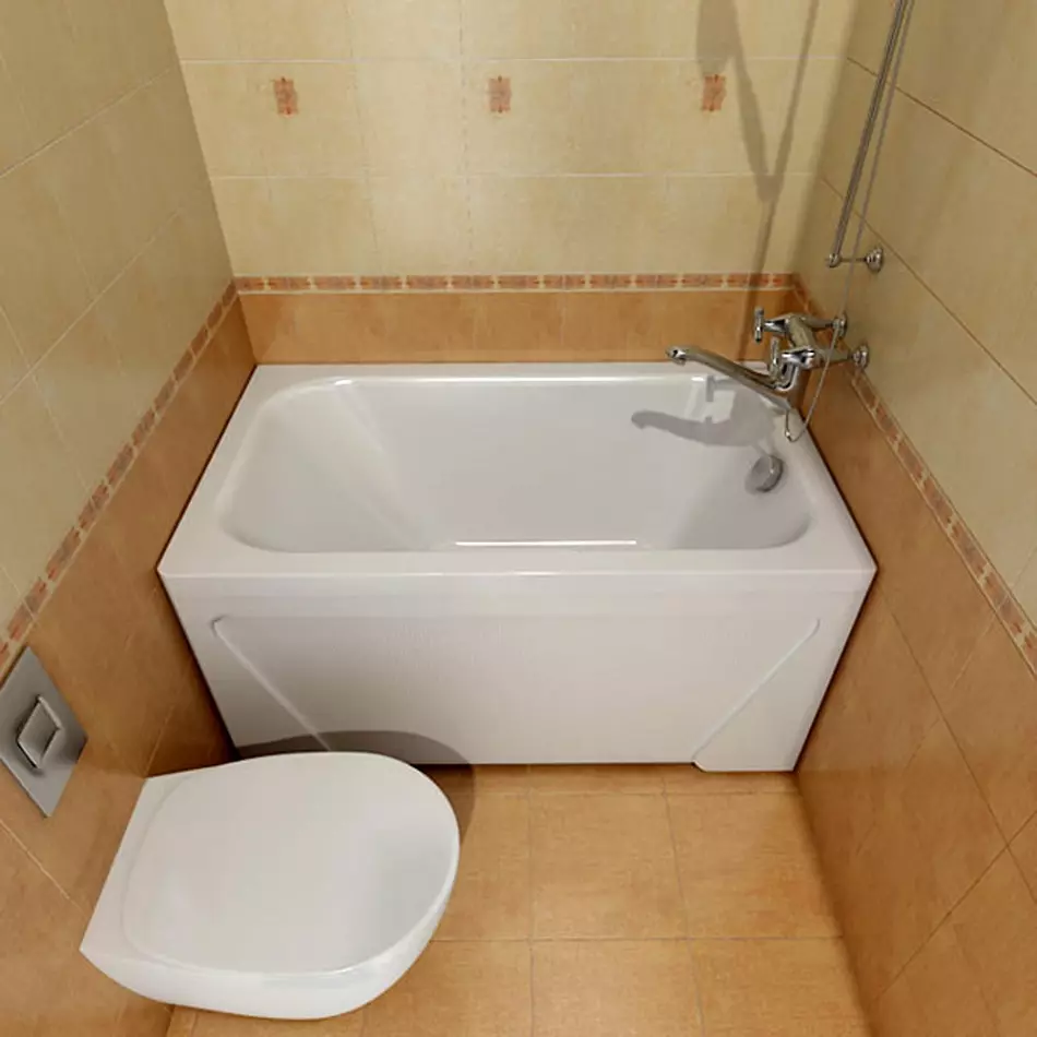Badkamerontwerp gecombineerd met 3e vierkant toilet. M (76 foto's): Binnenkant van de interieur met een wasmachine, een kleine kamer leggen 10068_36