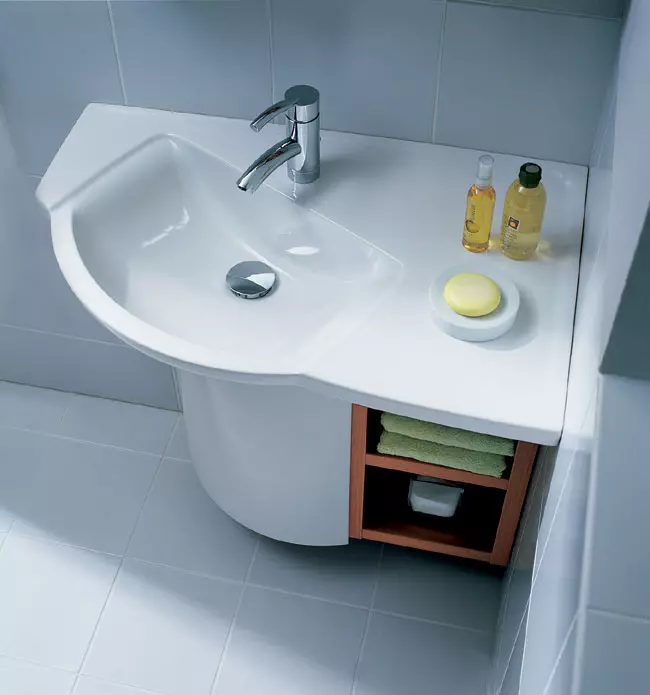Design del bagno combinato con 3a struttura quadrata. M (76 foto): bagno interno bagno con lavatrice, posa una piccola stanza 10068_62