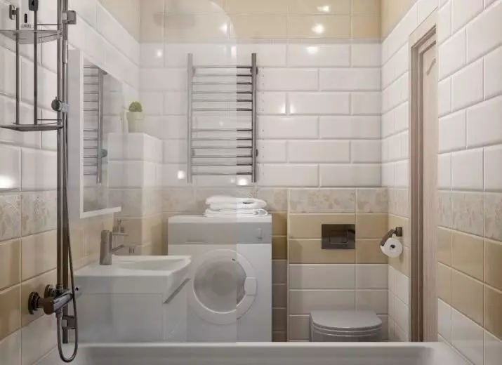 Pagdisenyo sa kaligoanan nga gisagol sa 3rd Square Toilet. M (76 Mga Litrato): Ang banyo sa interior nga adunay usa ka washing machine, nga nagbutang usa ka gamay nga kwarto 10068_69