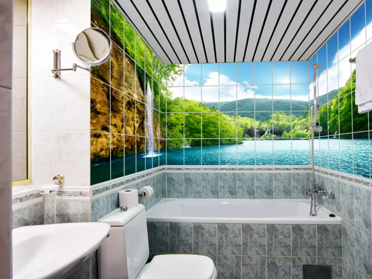 Ванная панелями работ. Фотоплитка джунгли. Фотоплитка для ванной. Панели для ванной комнаты. Панель ПВХ для ванной комнаты.