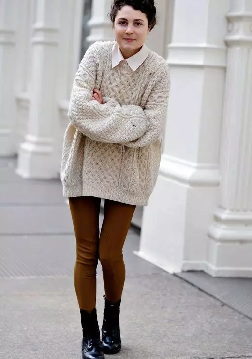 Sweater woolen (47 wêneyên): ji camî wiya, merino 1006_38