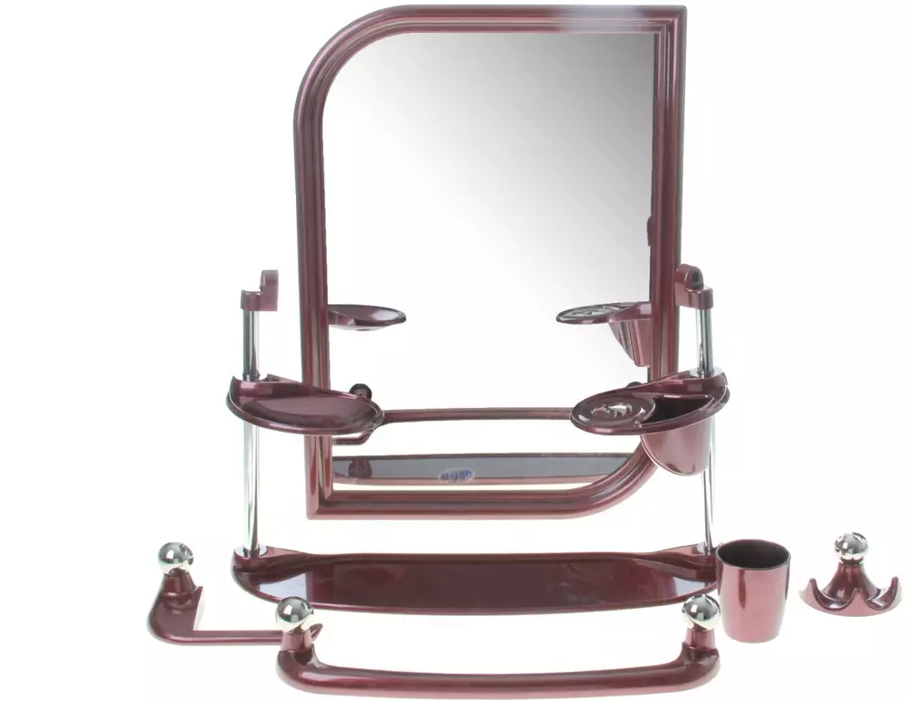 Conxuntos con un espello para baños: Descrición xeral dos conxuntos de espello plástico. Como elixir? 10070_18