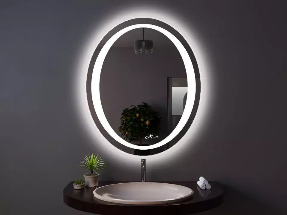 Opvarmet spejl i badeværelset: hvordan man vælger et spejl med belysning, ur og anti-plain på badeværelset? Funktioner i varmespejle 10072_17