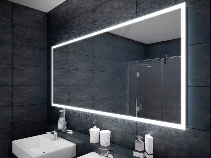 बाथरूम में गर्म दर्पण: बाथरूम में रोशनी, घड़ी और विरोधी सादे के साथ एक दर्पण कैसे चुनें? हीटिंग दर्पण की विशेषताएं 10072_2