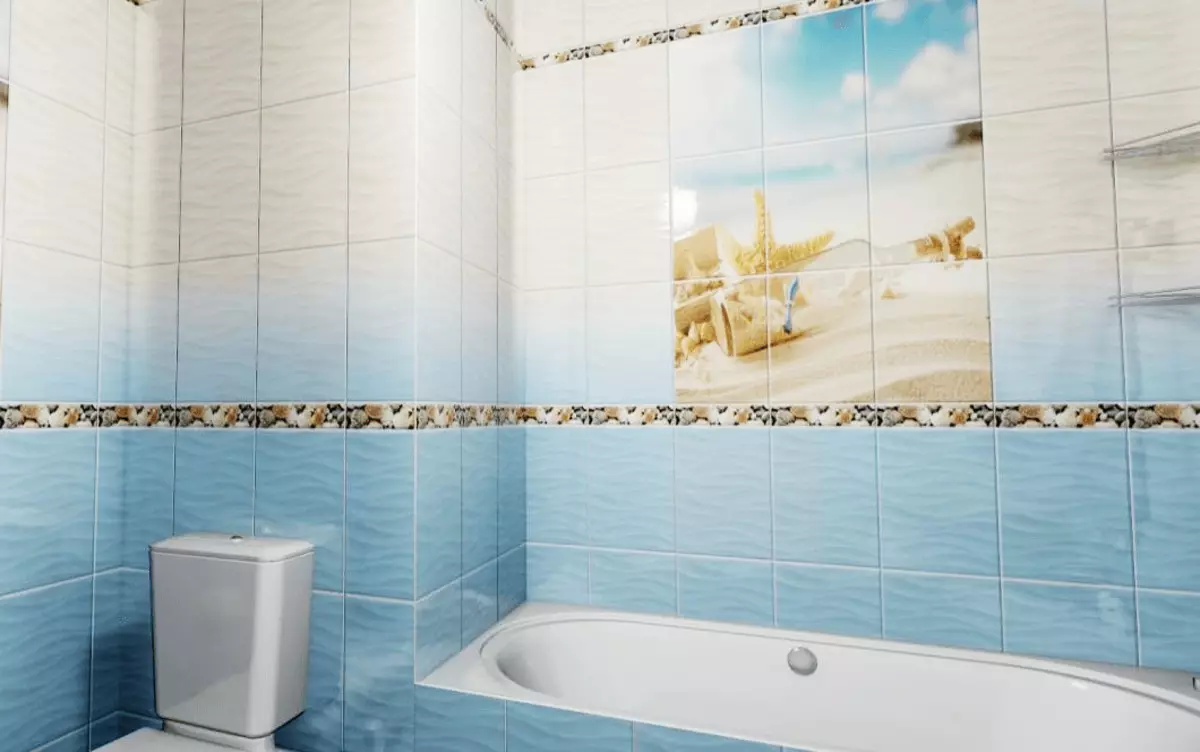 Paneles de baño (90 fotos): Acabado con paneis acrílicos resistentes á humidade, deslizante aquapanel con debuxo, comentarios 10075_2
