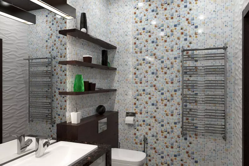 Paneles de baño (90 fotos): Acabado con paneles acrílicos resistentes a la humedad, Aquapanel deslizante con dibujo, comentarios 10075_48