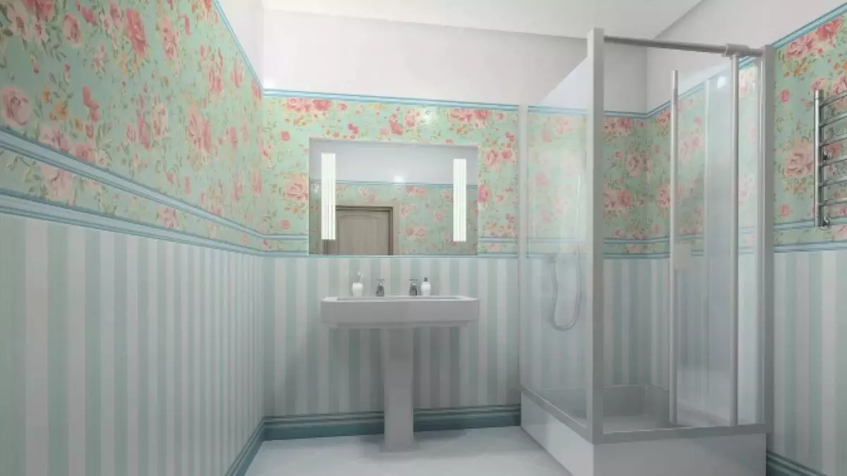 Painéis de casa de banho (90 fotos): Acabamento com painéis acrílicos resistentes a umidade, Aquapanel deslizante com desenho, Reviews 10075_5