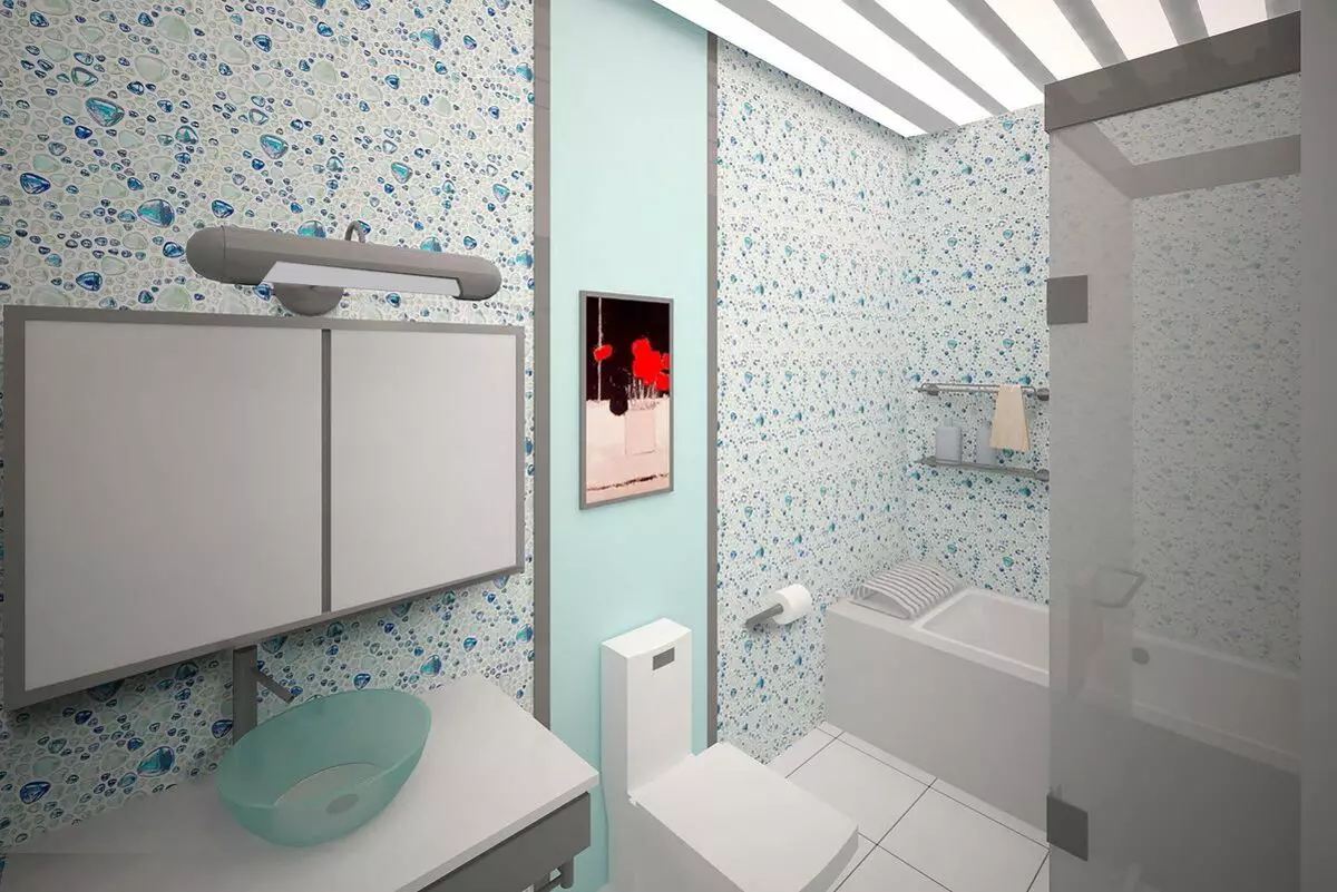 Painéis de casa de banho (90 fotos): Acabamento com painéis acrílicos resistentes a umidade, Aquapanel deslizante com desenho, Reviews 10075_6