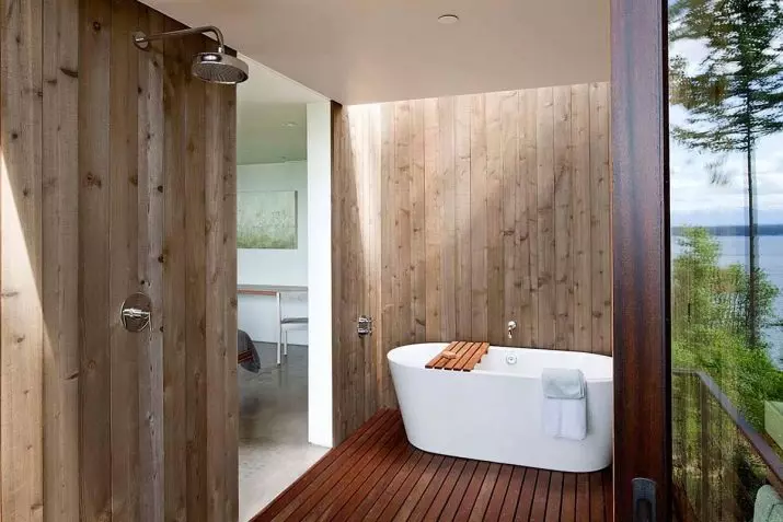Painéis de casa de banho (90 fotos): Acabamento com painéis acrílicos resistentes a umidade, Aquapanel deslizante com desenho, Reviews 10075_70
