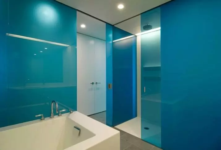 Tấm phòng tắm (90 ảnh): Hoàn thiện với các tấm acrylic chịu độ ẩm, trượt Aquapanel với bản vẽ, đánh giá 10075_71