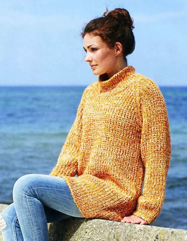 Ralan Sweater (57 Pictures): Openwork, Sweaters Sleeve Raglan, Thick Yarn 1007_29