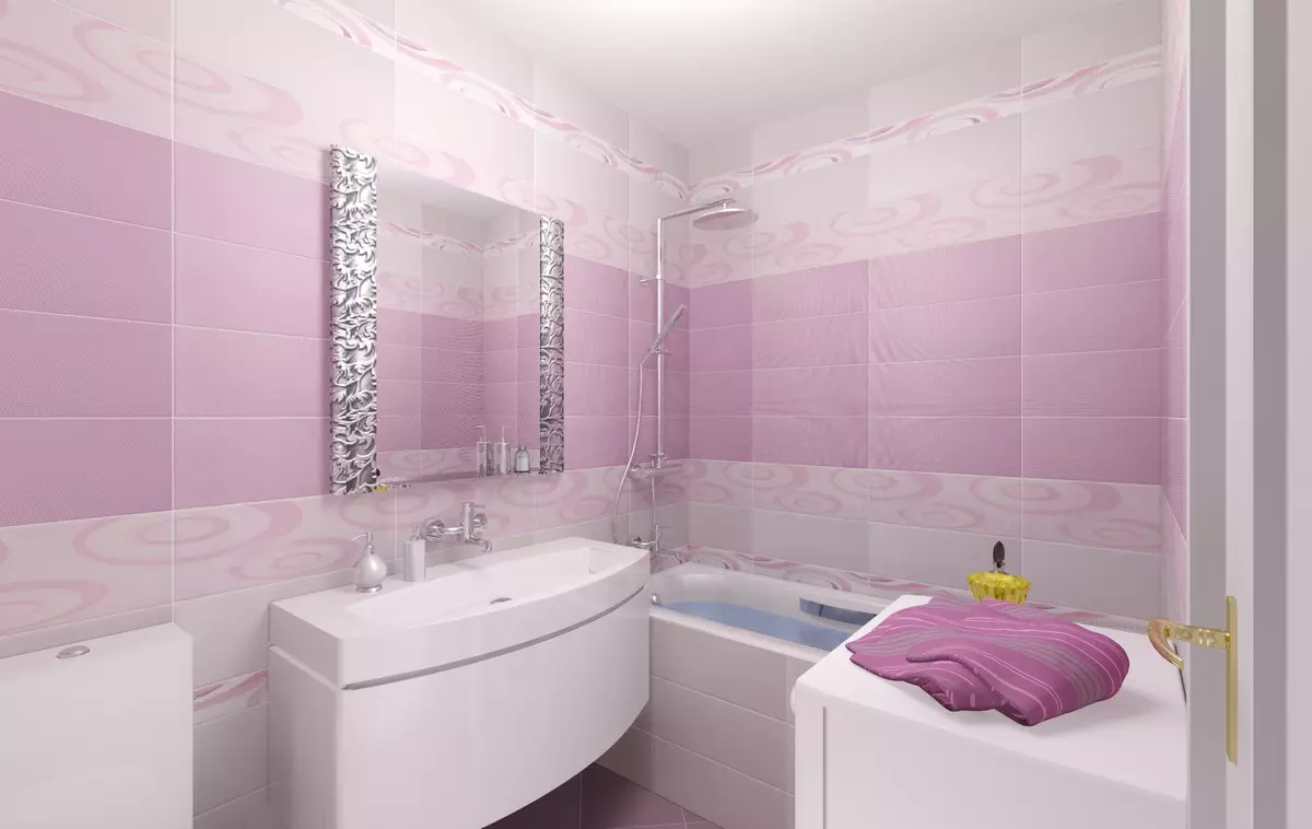 Πάνελ για το πλακάκι μπάνιου (69 φωτογραφίες): Επιλέξτε πλαστικές πλάκες για τοίχους. Πάτωμα πάτωμα από PVC 10080_29
