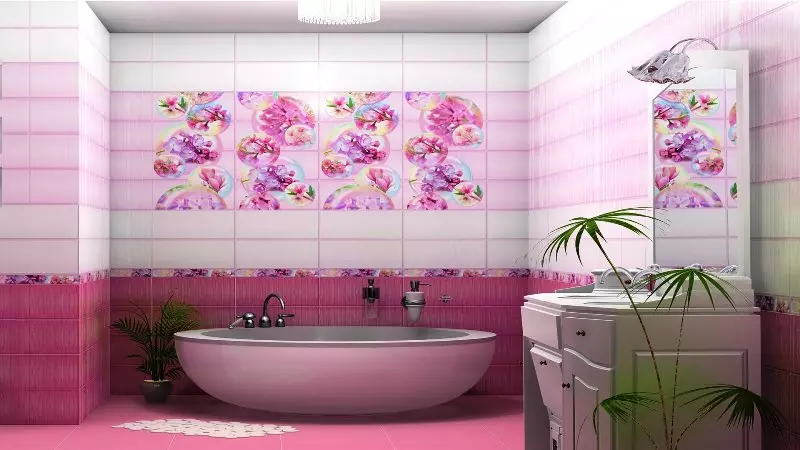 Πάνελ για το πλακάκι μπάνιου (69 φωτογραφίες): Επιλέξτε πλαστικές πλάκες για τοίχους. Πάτωμα πάτωμα από PVC 10080_30
