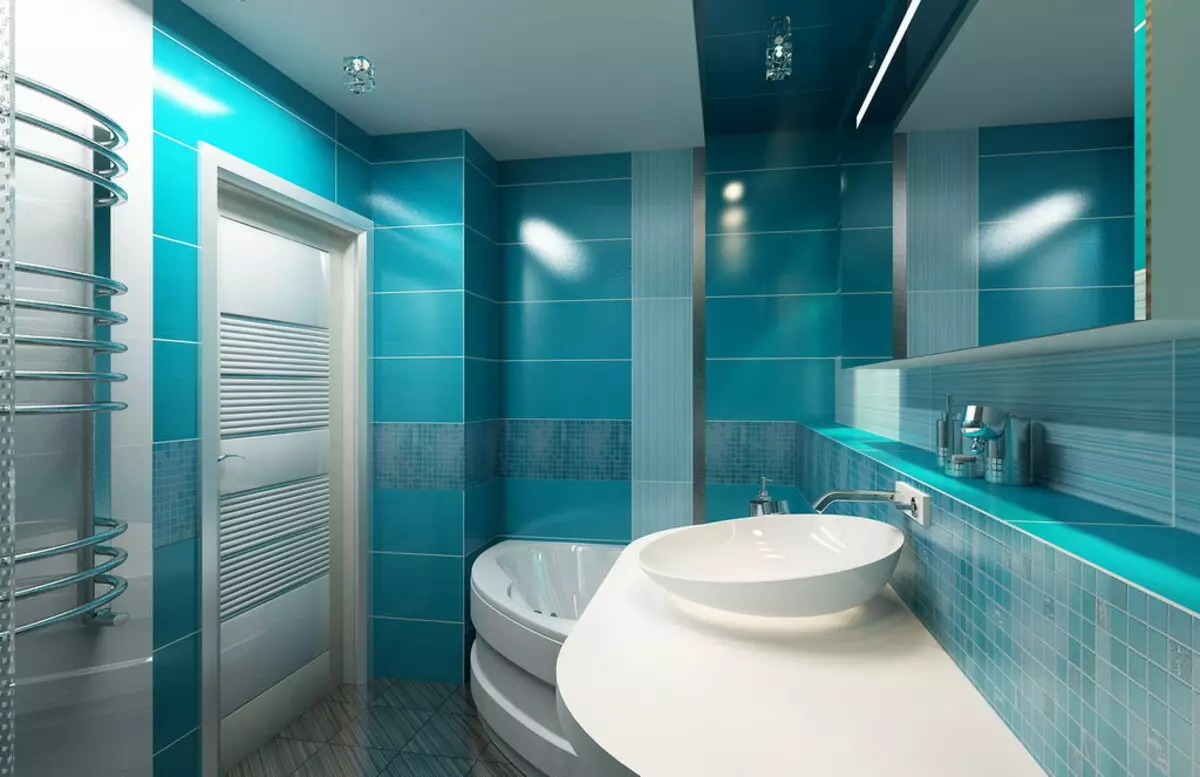Πάνελ για το πλακάκι μπάνιου (69 φωτογραφίες): Επιλέξτε πλαστικές πλάκες για τοίχους. Πάτωμα πάτωμα από PVC 10080_52