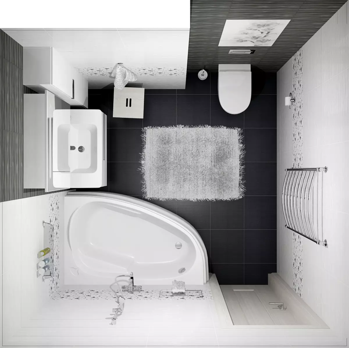 Khrushchev（75枚の写真）にある浴室を組み合わせた浴室：トイレと組み合わせた小さなお風呂のデザイン。部屋はどんなサイズですか？洗濯機が付いているバスルームのインテリアデザインのアイデア 10081_18