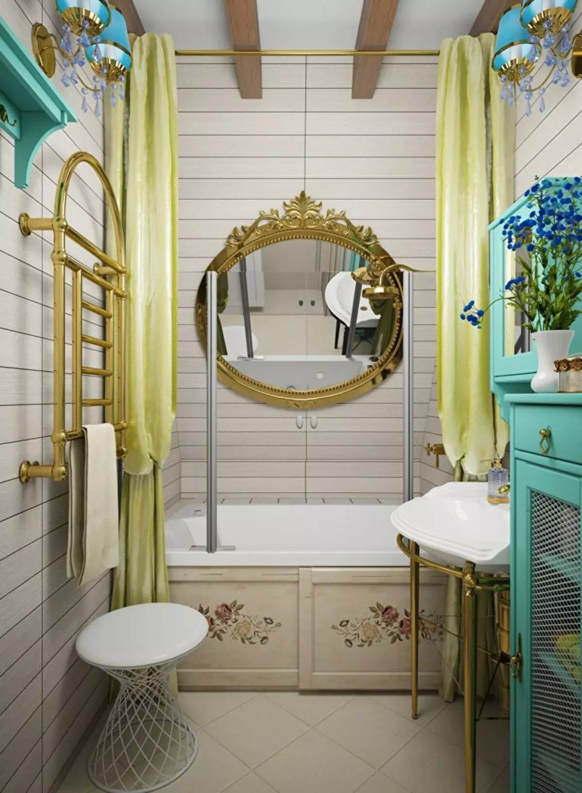 Khrushchev（75枚の写真）にある浴室を組み合わせた浴室：トイレと組み合わせた小さなお風呂のデザイン。部屋はどんなサイズですか？洗濯機が付いているバスルームのインテリアデザインのアイデア 10081_37
