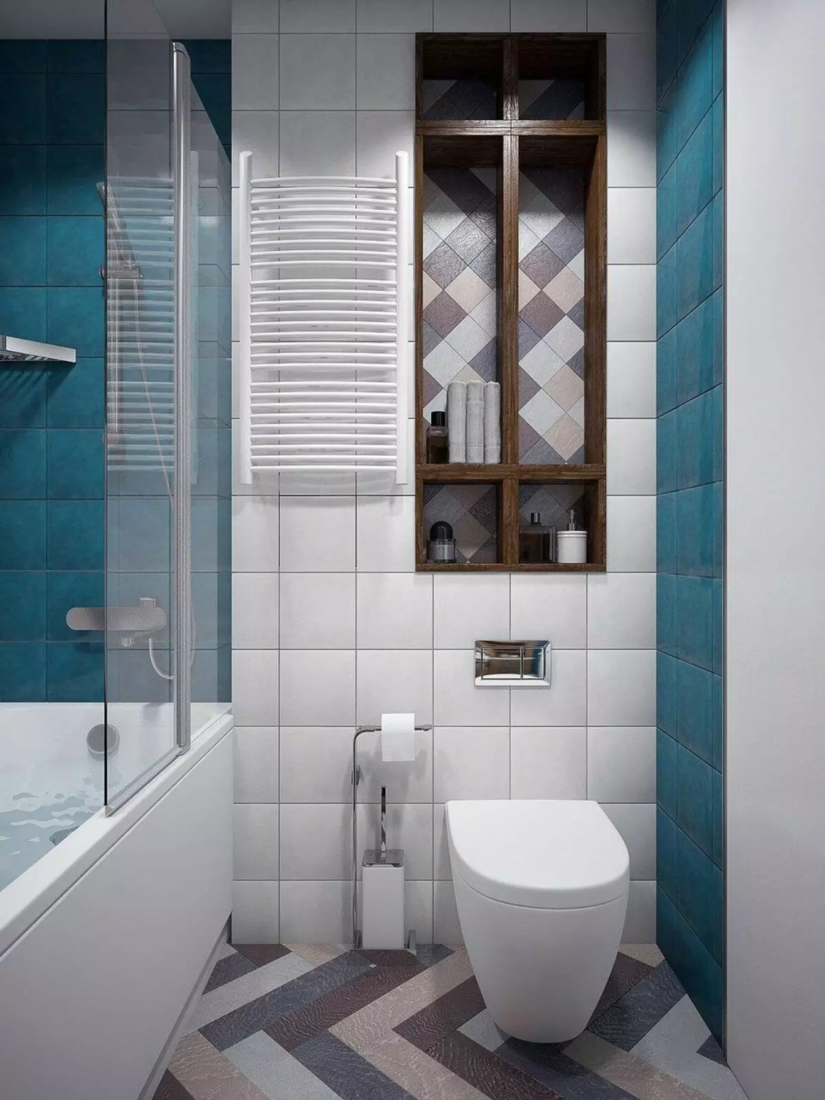 Khrushchev（75枚の写真）にある浴室を組み合わせた浴室：トイレと組み合わせた小さなお風呂のデザイン。部屋はどんなサイズですか？洗濯機が付いているバスルームのインテリアデザインのアイデア 10081_40
