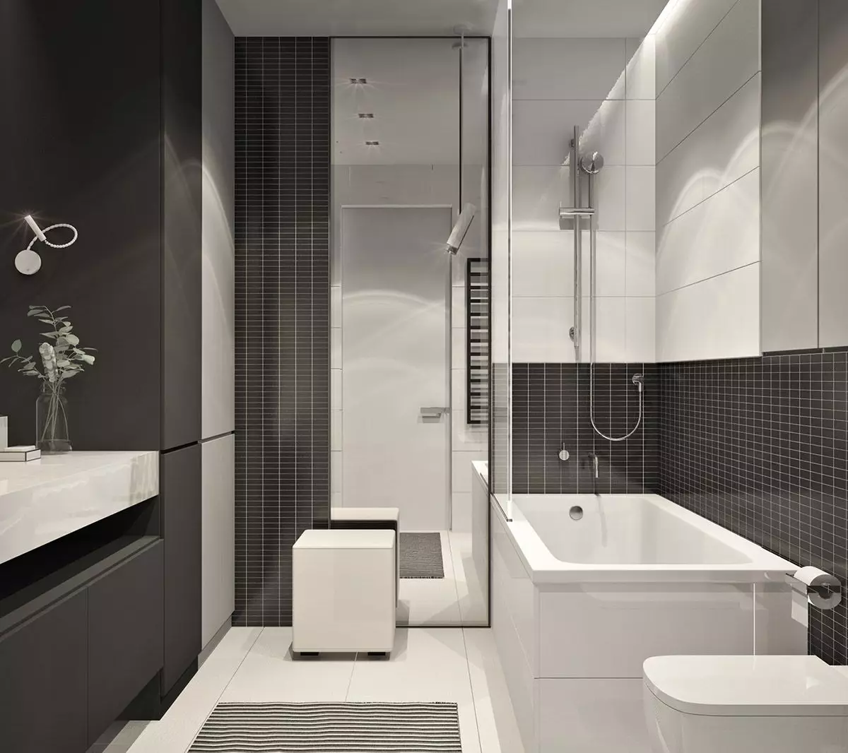 Khrushchev（75枚の写真）にある浴室を組み合わせた浴室：トイレと組み合わせた小さなお風呂のデザイン。部屋はどんなサイズですか？洗濯機が付いているバスルームのインテリアデザインのアイデア 10081_46