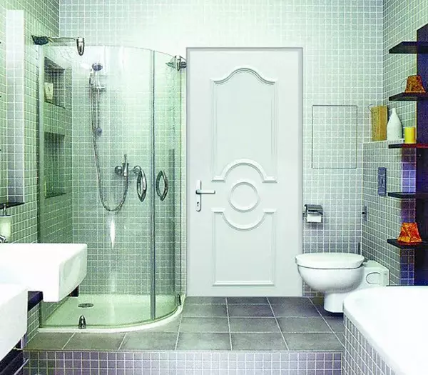 Døre til badeværelset og toilet (81 billeder): Hvad bedre at sætte i værelset? Hvordan vælger du dørene til badeværelset? Oversigt over plastik og glidende modeller, bredde og andre dimensioner af døre 10083_53