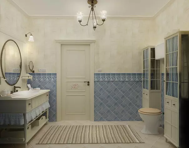Plave pločice za kupaonicu (50 slike): Zidne keramičke pločice plave u kupatilu, Laguna prikupljanje i druge serije iz Rusije 10107_35