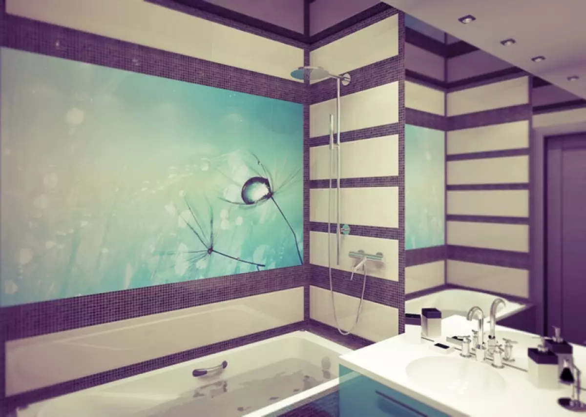 לילך אריחים לחדר האמבטיה (32 תמונות): עיצוב חדר אמבטיה עם אריחי לילך, פלוס וחסרונות אריחים בצבעים סגולים 10110_12