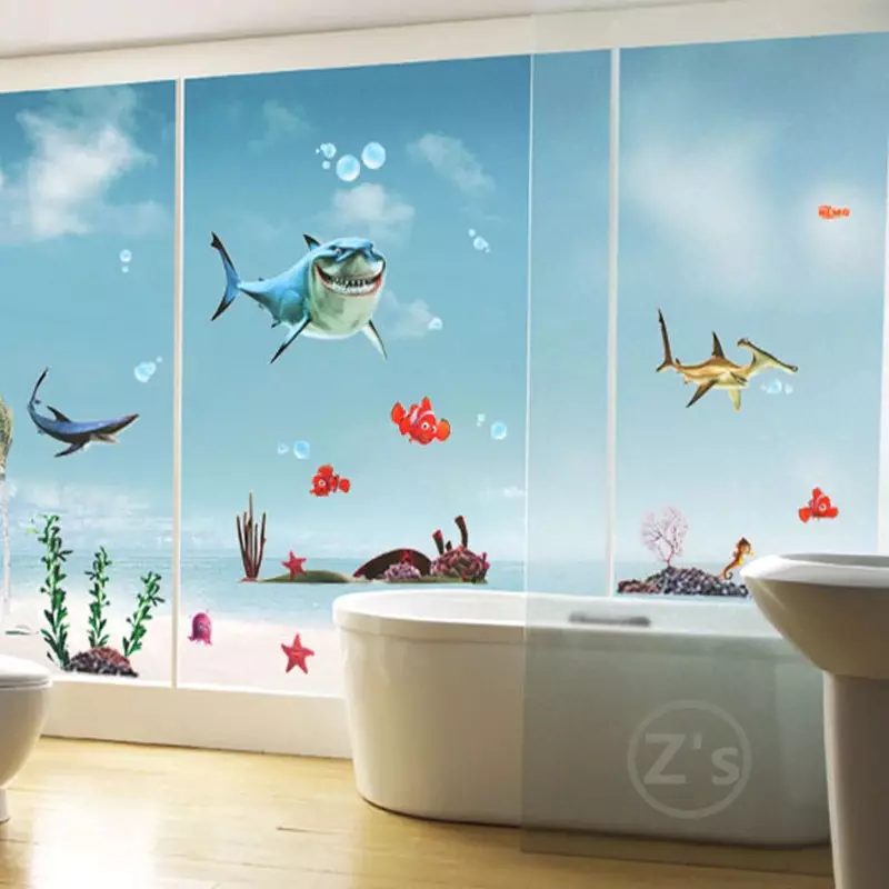 Filem pelekat diri untuk bilik mandi: Ciri-ciri filem PVC untuk bilik, hiasan dinding dengan filem vinil kalis air 10111_18