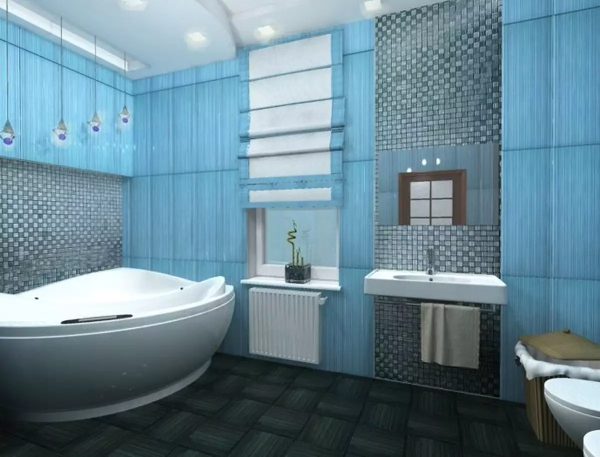 Filem pelekat diri untuk bilik mandi: Ciri-ciri filem PVC untuk bilik, hiasan dinding dengan filem vinil kalis air 10111_33