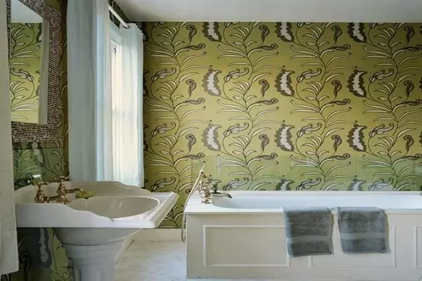 Filem pelekat diri untuk bilik mandi: Ciri-ciri filem PVC untuk bilik, hiasan dinding dengan filem vinil kalis air 10111_35