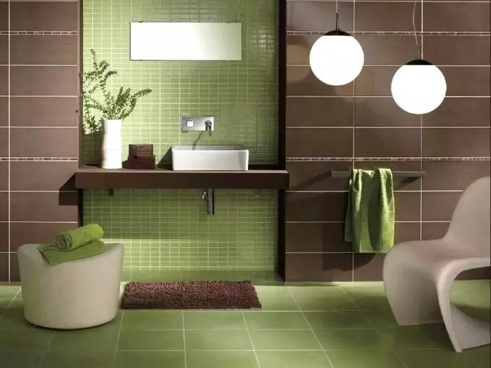 Hnědá dlažba pro koupelnu (66 fotografií): keramické a jiné dlaždice v hnědých tónech v interiéru koupelny 10113_63