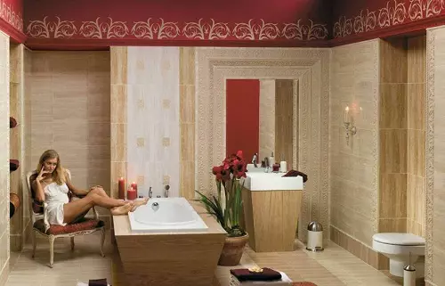 Tiles kamar mandi Polandia: Fitur ubin keramik ti Polandia pikeun kamar mandi. Kumaha milih ubin sareng ubin sanés? 10123_5