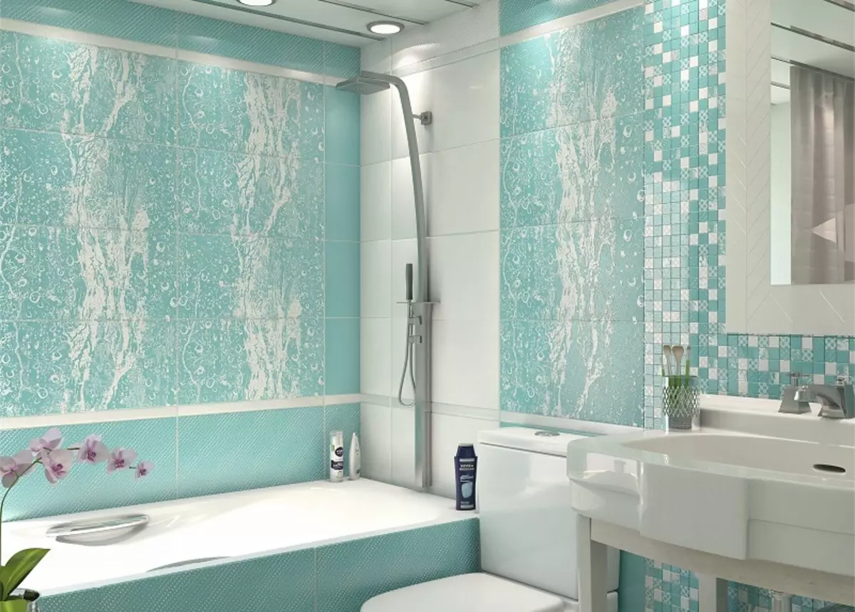 Ρωσικά πλακάκια μπάνιου: κεραμικά και άλλα πλακάκια για το μπάνιο των κατασκευαστών της Ρωσίας. Σχεδιασμός ρωσικών πλακιδίων παραγωγής 10124_10