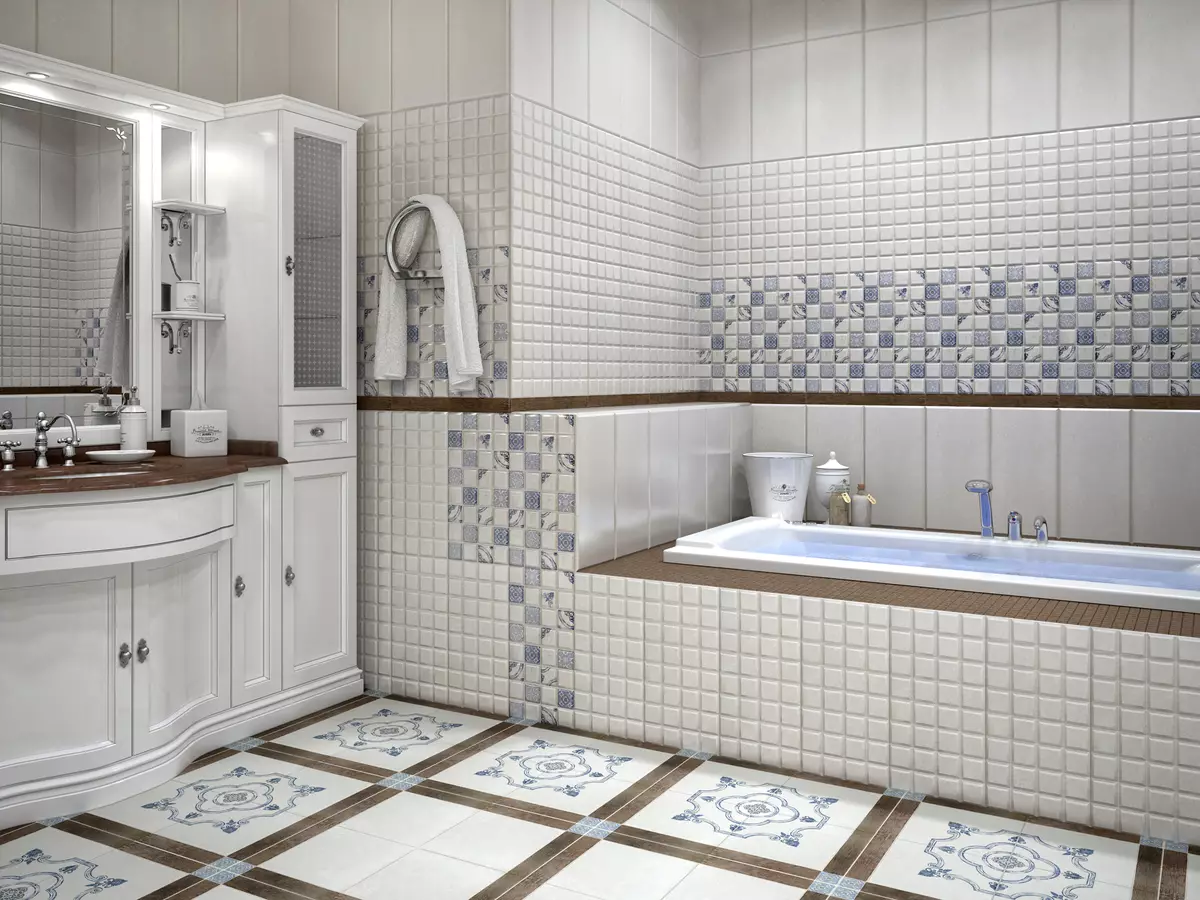 Ruská kúpeľňa Dlaždice: Keramické a iné dlaždice pre kúpeľňu výrobcov Ruska. Návrh ruských výrobných dlaždíc 10124_19