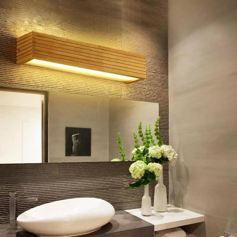 Vegglamper på badet: LED og andre fuktighetsbeskyttelseslamper på veggen. Grad av beskyttelse av fuktsikker lamper 10130_16